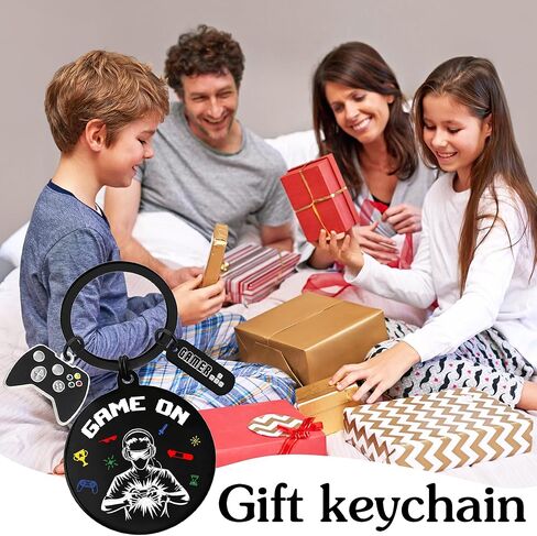 Video Game Gifts Keychain, Gamer Keyring Controller Metal Charm, Fun Gaming Key Chain Gift for Boys Game Players Lover Teens in Saudi Arabia