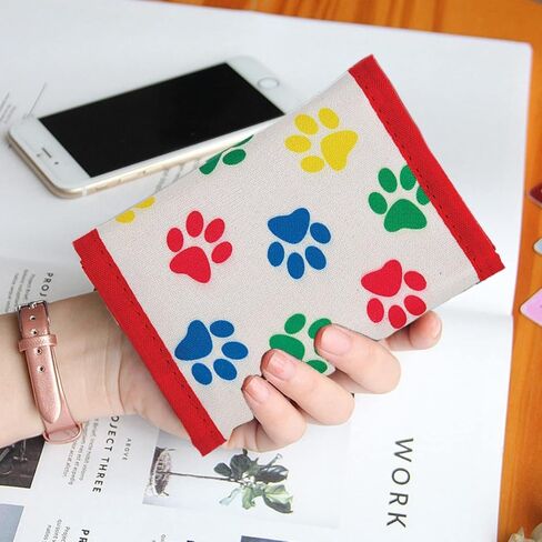 Fun Express Paw Print Velcro Wallets – Cute Animal-Themed Wallets for Kids & Pet Lovers – Durable Compact & Practical Everyday Use – Ideal for Birthday Party Favors Gifts & School Supplies – 12 Pieces in Saudi Arabia