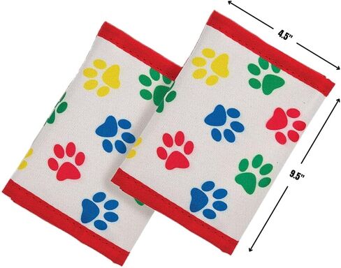 Fun Express Paw Print Velcro Wallets – Cute Animal-Themed Wallets for Kids & Pet Lovers – Durable Compact & Practical Everyday Use – Ideal for Birthday Party Favors Gifts & School Supplies – 12 Pieces in Saudi Arabia