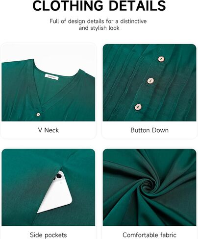 Bsubseach Women Kaftan Dresses Solid V Neck Swimsuit Coverup Batwing Sleeve Plus Size Caftans Loungewear with Pockets in Saudi Arabia