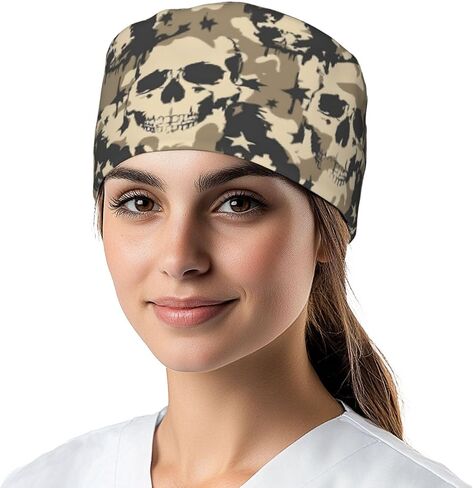 Working Cap Hat with Sweatband Comfortable and Breathable Adjustable Headgear for Men Women Scrub Cap in Kuwait