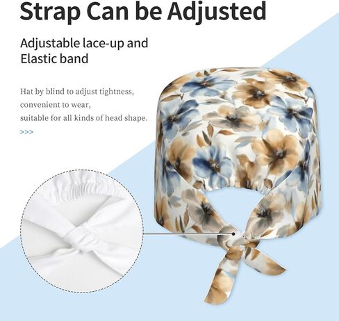 Working Cap Breathable Unisex Women Men Elastic Bandage Tie Back Hats Scrub Nursing Doctor Surgeon Cap in Kuwait