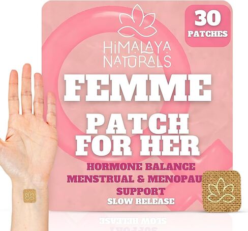 Femme Herbal Patches – 30-Day Supply – Non-Latex, Vegan-Friendly, and Easy to Use in Saudi Arabia