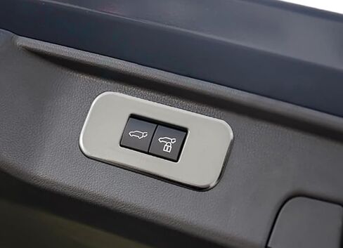 ملحقات السيارة مناسبة لسيارة Toyota New Grand Highlander 2024 2025 / Lexus TX TX350/500h/550h+ 2024 2025 غطاء مفتاح الباب الخلفي الكهربائي (فضي غير لامع) قطعة واحدة من الفولاذ المقاوم للصدأ in Saudi Arabia