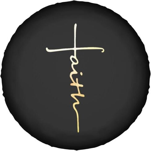 KATAKU Faith Cross, Christian, Jesus Spare Tire Cover 17" Wheel Protectors Weatherproof Compatible With Jeep Rv Trailer Truck in Saudi Arabia