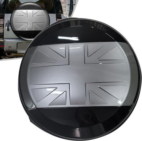 غطاء عجلة الإطارات الاحتياطية يناسب لاند روفر ديفندر 90 110 130 L663 L851 2020-2025 (رمادي إيجر) in Kuwait