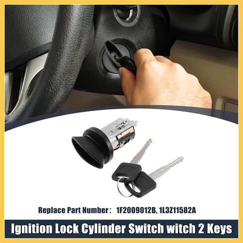 مفتاح إشعال قفل اسطوانة مع مفتاح 1F2009012B 1L3Z11582A استبدال لفورد F-150 1996-2004 لفورد F-250 1996-2007 قطع غيار السيارات in Saudi Arabia