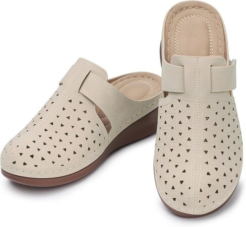 Clogs for Women Mules Slip-On: Comfortable Closed Toe Slippers Platform Clog Womens Dressy Sandals in Kuwait