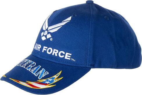 قبعة قطنية مطرزة من Artisan Owl United States Airforce Veteran، باللون الأزرق (مقاس واحد) in Saudi Arabia