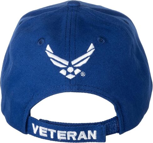 قبعة قطنية مطرزة من Artisan Owl United States Airforce Veteran، باللون الأزرق (مقاس واحد) in Saudi Arabia