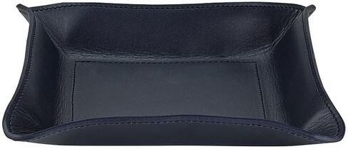 Valet Tray Catchall Navy-Blue Leather by Graphic Image - 5x5 in Saudi Arabia