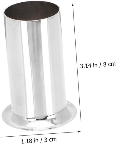 Cabilock 4pcs Candelabra Base Covers Metal Candle Tube Sleeves for Chandelier Lighting Fixtures Easy Installation Finish Versatile Design for Home Decor in Saudi Arabia