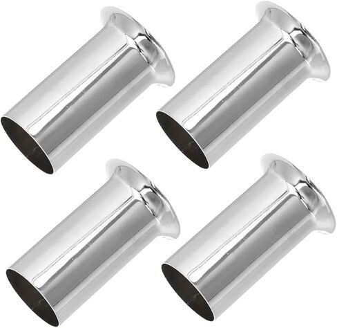 Cabilock 4pcs Candelabra Base Covers Metal Candle Tube Sleeves for Chandelier Lighting Fixtures Easy Installation Finish Versatile Design for Home Decor in Saudi Arabia