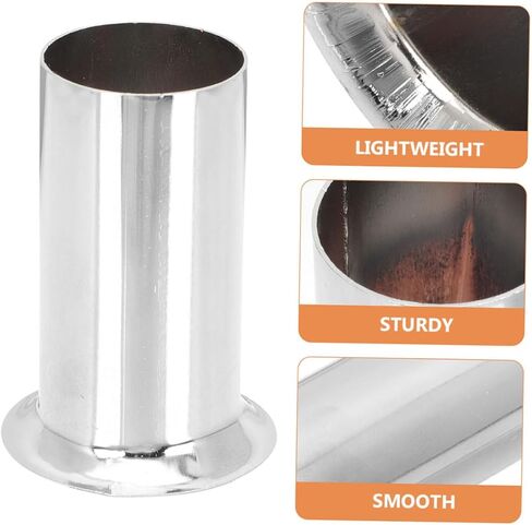 Cabilock 4pcs Candelabra Base Covers Metal Candle Tube Sleeves for Chandelier Lighting Fixtures Easy Installation Finish Versatile Design for Home Decor in Saudi Arabia