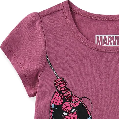 تي شيرت Marvel Spider-Man بأكمام قصيرة للفتيات للأطفال الكبار in Saudi Arabia