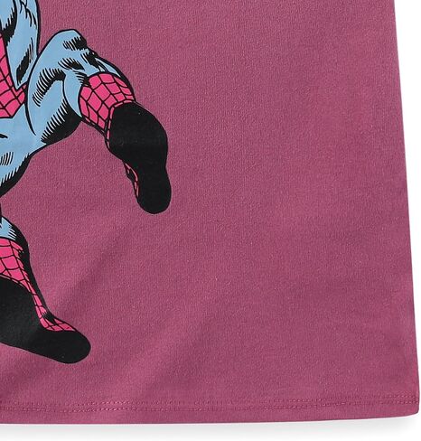 تي شيرت Marvel Spider-Man بأكمام قصيرة للفتيات للأطفال الكبار in Saudi Arabia