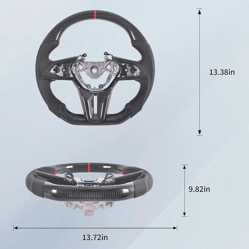Real Carbon Fiber Steering Wheel for Nissan GTR 2017-2024 with Trim, D-shaped Flat-bottom Perforated Leather Grip in Saudi Arabia