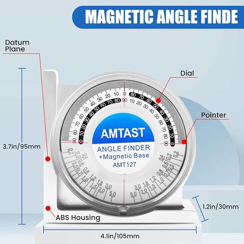 Angle Gauges Angle Finder Level Angle Meter Bevel Gage Inclinometer Digital Level Protractor Angle Measuring Tools AMT129 in Kuwait