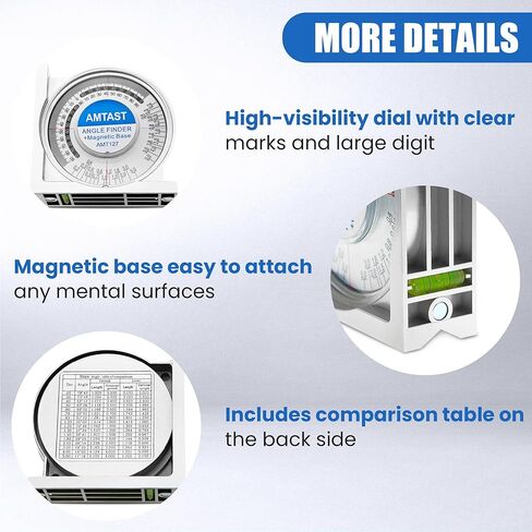 Angle Gauges Angle Finder Level Angle Meter Bevel Gage Inclinometer Digital Level Protractor Angle Measuring Tools AMT129 in Kuwait