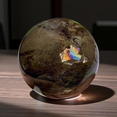 Large Smoky Quartz Crystal Ball Real Crystals Ball Clear Crystals Sphere for Home Decor (Smoky Quartz, 5.5-6cm) in Saudi Arabia
