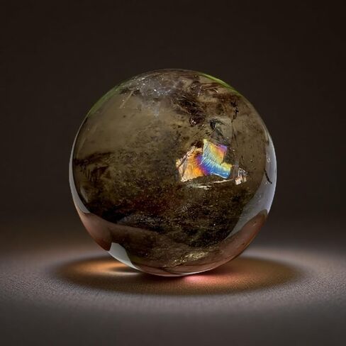 Large Smoky Quartz Crystal Ball Real Crystals Ball Clear Crystals Sphere for Home Decor (Smoky Quartz, 5.5-6cm) in Saudi Arabia