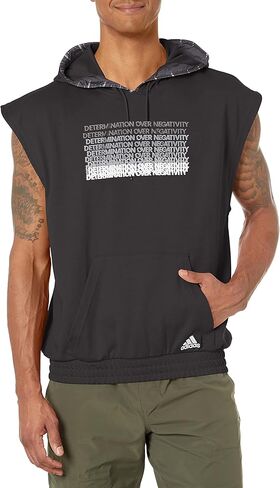 adidas Men's Donovan Mitchell Shortsleeve Hoodie, Team Victory Red, Medium in Saudi Arabia