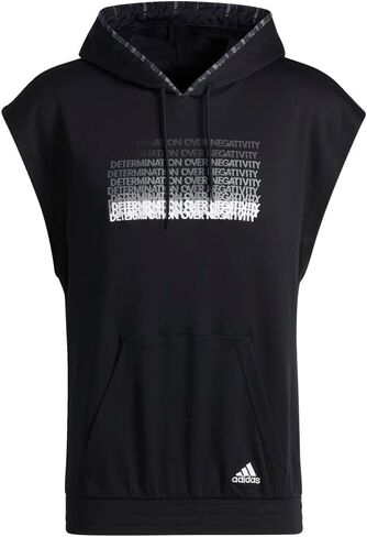 adidas Men's Donovan Mitchell Shortsleeve Hoodie, Team Victory Red, Medium in Saudi Arabia