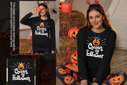 تي شيرتات نسائية بأكمام طويلة وقمصان فضفاضة فضفاضة وبلوفر ومطبوع عليها حروف in Kuwait