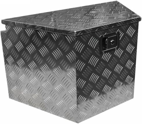 29" X15"X18" Aluminum Trailer Tongue Box Trailer Flatbed Truck for RV (Silver) in Saudi Arabia