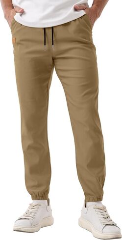 Sailwind Men's Casual Joggers Pants Drawstring Outdoor Chino Cargo Pants Twill Jogging Sweatpants Hiking in Saudi Arabia