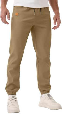 Sailwind Men's Casual Joggers Pants Drawstring Outdoor Chino Cargo Pants Twill Jogging Sweatpants Hiking in Saudi Arabia