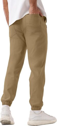 Sailwind Men's Casual Joggers Pants Drawstring Outdoor Chino Cargo Pants Twill Jogging Sweatpants Hiking in Saudi Arabia