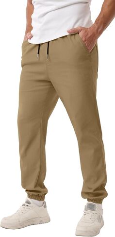Sailwind Men's Casual Joggers Pants Drawstring Outdoor Chino Cargo Pants Twill Jogging Sweatpants Hiking in Saudi Arabia