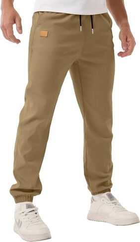 Sailwind Men's Casual Joggers Pants Drawstring Outdoor Chino Cargo Pants Twill Jogging Sweatpants Hiking in Saudi Arabia