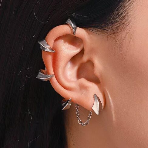 Gothic Dragon Ear Cuff Dragon Claw Goth Earring for Women Vintage Punk Devil Earrings Cartilage Ear Wrap Earrings Halloween Jewelry in Saudi Arabia