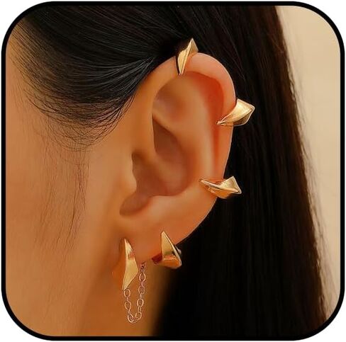 Gothic Dragon Ear Cuff Dragon Claw Goth Earring for Women Vintage Punk Devil Earrings Cartilage Ear Wrap Earrings Halloween Jewelry in Kuwait