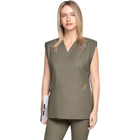 Fiona Drop Shoulder Scrub Top for Women – 2 Hoodie-Style Pockets, High Stretch, Easy Care, Adjustable Fit in Saudi Arabia