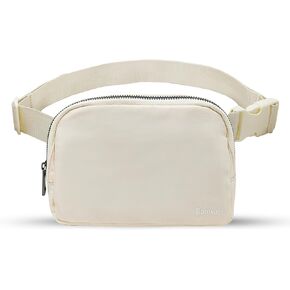 Crossbody Fanny Pack for Women, Mini Belt Bag 1L with Adjustable Strap 32" to 51", Small Waist Bag for Travel Running in Kuwait