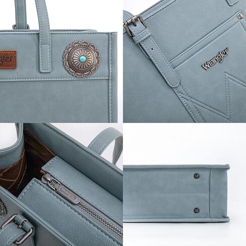 Wrangler Tote Bag for Women Handbags with Western Silver Tturquoise in Saudi Arabia