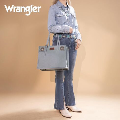 Wrangler Tote Bag for Women Handbags with Western Silver Tturquoise in Saudi Arabia