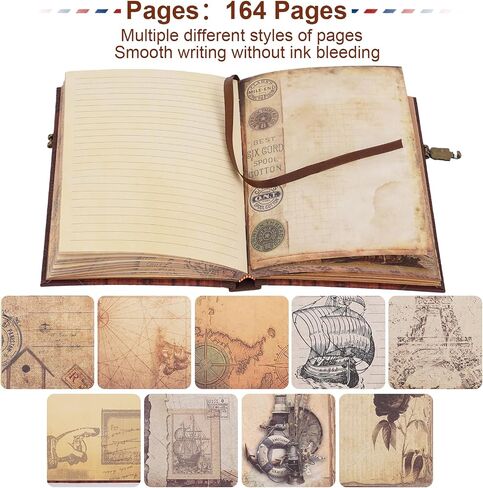 ألبوم صور قصاصات مغناطيسي لصفحة المغامرات، 40 صفحة من الجلد، كتاب صور DIY للعائلة، الذكرى السنوية لحفل الزفاف، ذكريات السفر تحمل صور 3X5، 4X6، 6X8، 8X10 (بني) in Kuwait