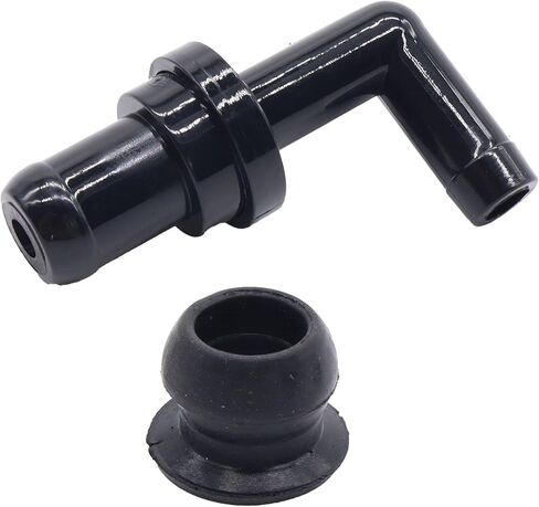 12261-62041 صمام PCV 90 درجة + جروميت متوافق مع Toyota 4Runner 1996-2002، T100 1995-1998، Tacoma 1995-2004، Tundra 2000 2001 2002 2003 2004 بديل لـ 17130-PM6-003 in Saudi Arabia