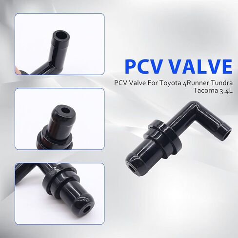 12261-62041 صمام PCV 90 درجة + جروميت متوافق مع Toyota 4Runner 1996-2002، T100 1995-1998، Tacoma 1995-2004، Tundra 2000 2001 2002 2003 2004 بديل لـ 17130-PM6-003 in Saudi Arabia