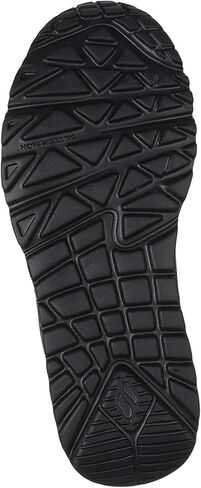 Skechers Kids Girls Uno Lite-Easy Zip Sneaker, Black/Black, 5.5 Big Kid in Saudi Arabia