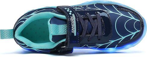 Glow LED Light-Up Shoes for Kids, Athletic Basketball Sneakers for Boys & Girls – Dynamic Web-Style High-Tops with Bright Flashing Lights for Toddlers in Saudi Arabia