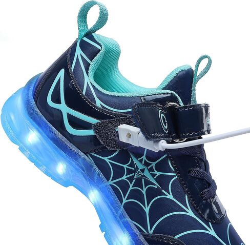 Glow LED Light-Up Shoes for Kids, Athletic Basketball Sneakers for Boys & Girls – Dynamic Web-Style High-Tops with Bright Flashing Lights for Toddlers in Saudi Arabia
