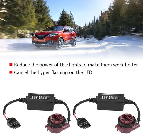 وحدة فك ترميز LED للسيارة، قطعتان 3157A محول فك ترميز LED مضاد للوميض الزائد خطأ إلغاء الفرامل استبدال السيارات مقاومات صابورة الإضاءة in Kuwait