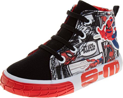 Josmo Boy's Spiderman High Top Sneaker (Toddler/Little Kid) in Saudi Arabia
