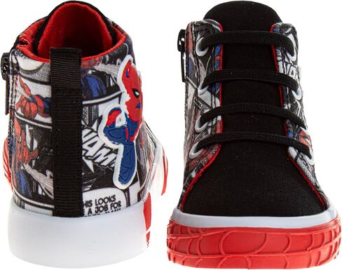 Josmo Boy's Spiderman High Top Sneaker (Toddler/Little Kid) in Saudi Arabia