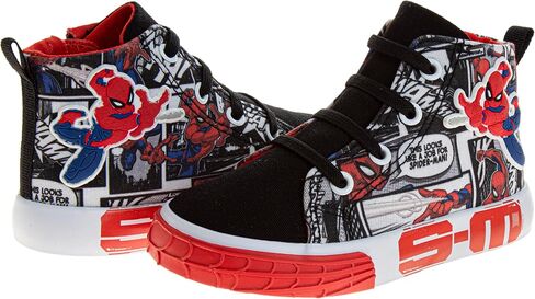 Josmo Boy's Spiderman High Top Sneaker (Toddler/Little Kid) in Saudi Arabia
